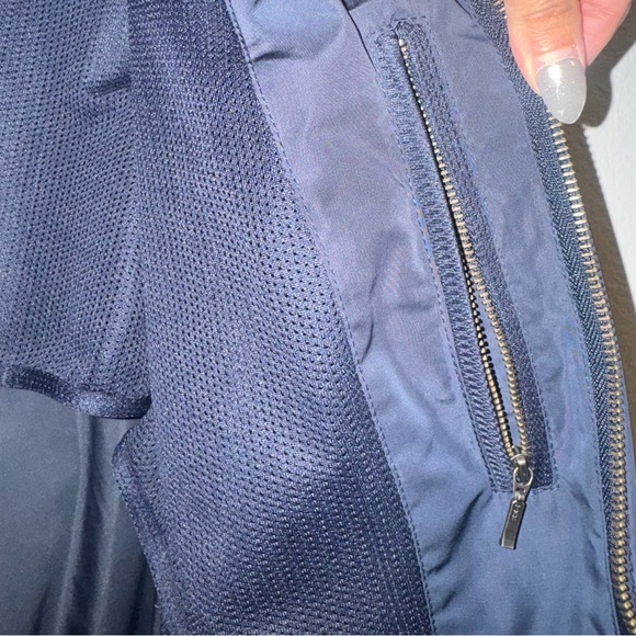 Nordstrom Navy Windbreaker Jacket with Stand-Up Collar - Picture 10 of 15